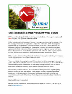 greener homes deadlines 2023