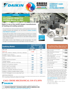 DAIKIN REBATES 2025