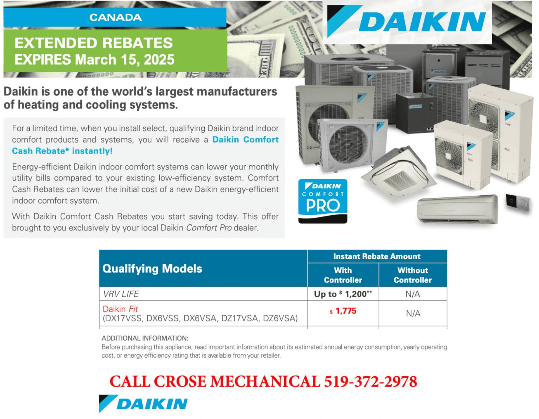 daikin rebates owen sound