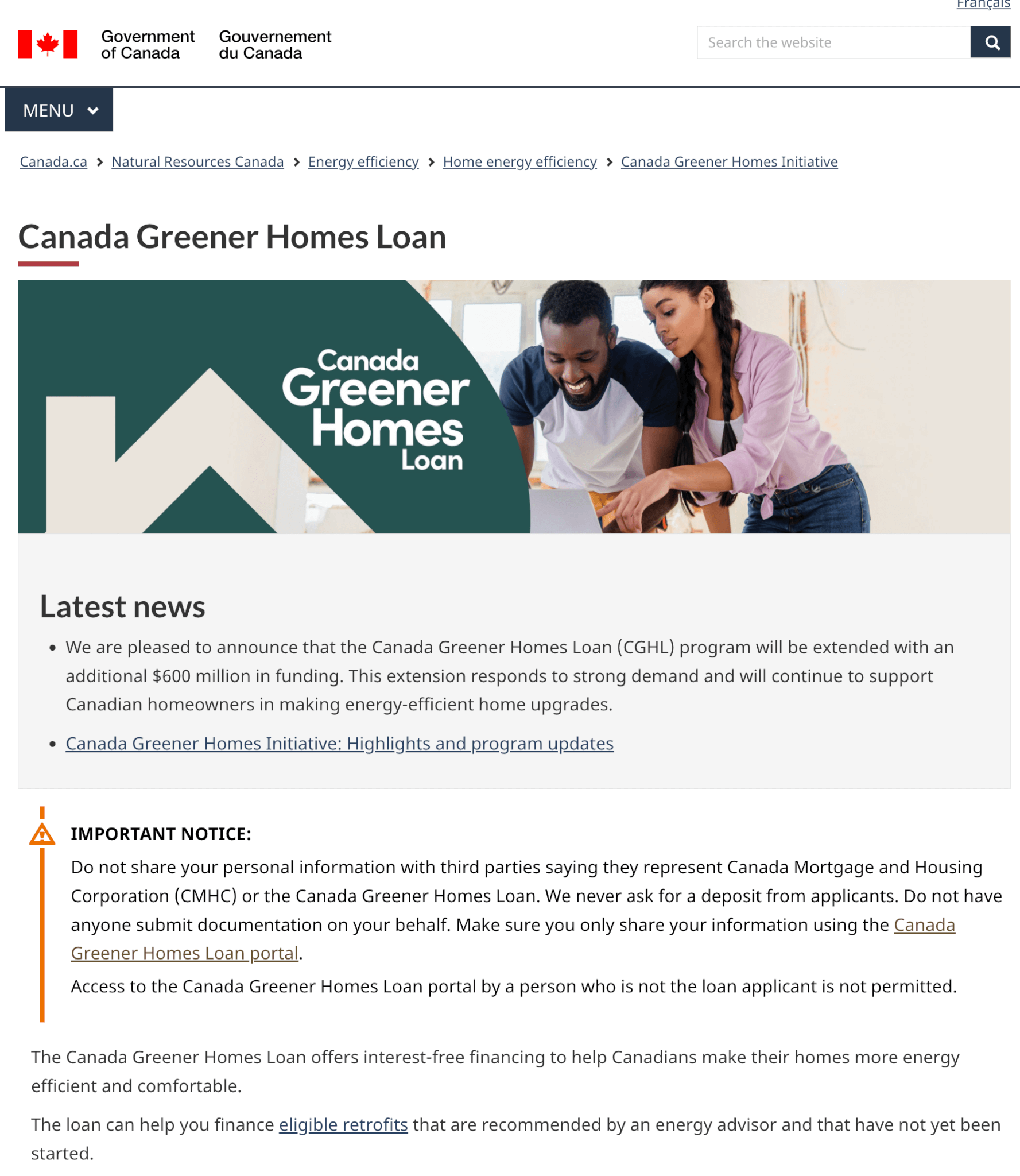 owen sound greener homes loan