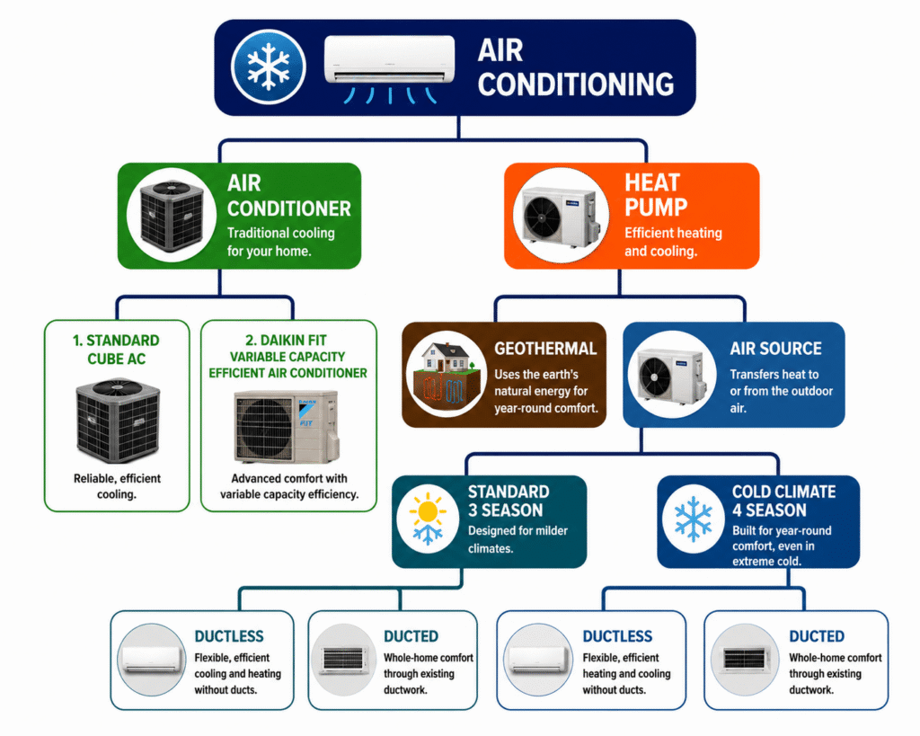 different types of Air Conditioners